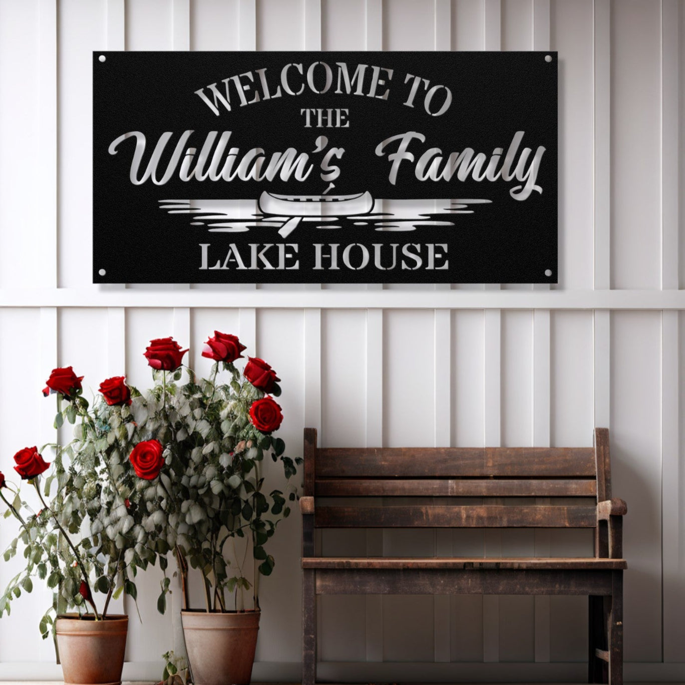 Personalized Metal Lake House Sign - Welcome To The Lake House