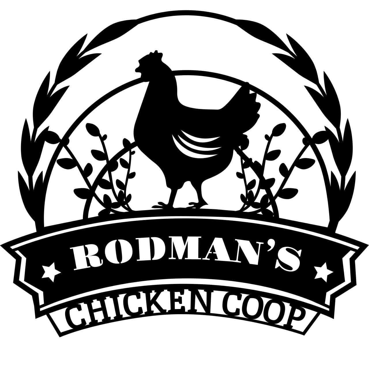Personalized Metal Chicken Coop Sign